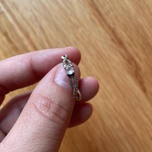 Rose Gold w/Pink Birthstone